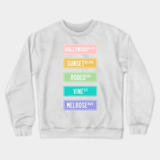 LA street signs Crewneck Sweatshirt